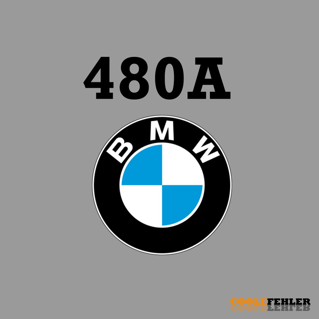 BMW Fehlercode 480A – Problemlösung