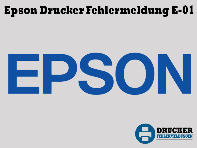 Epson Drucker Fehlercode E-01