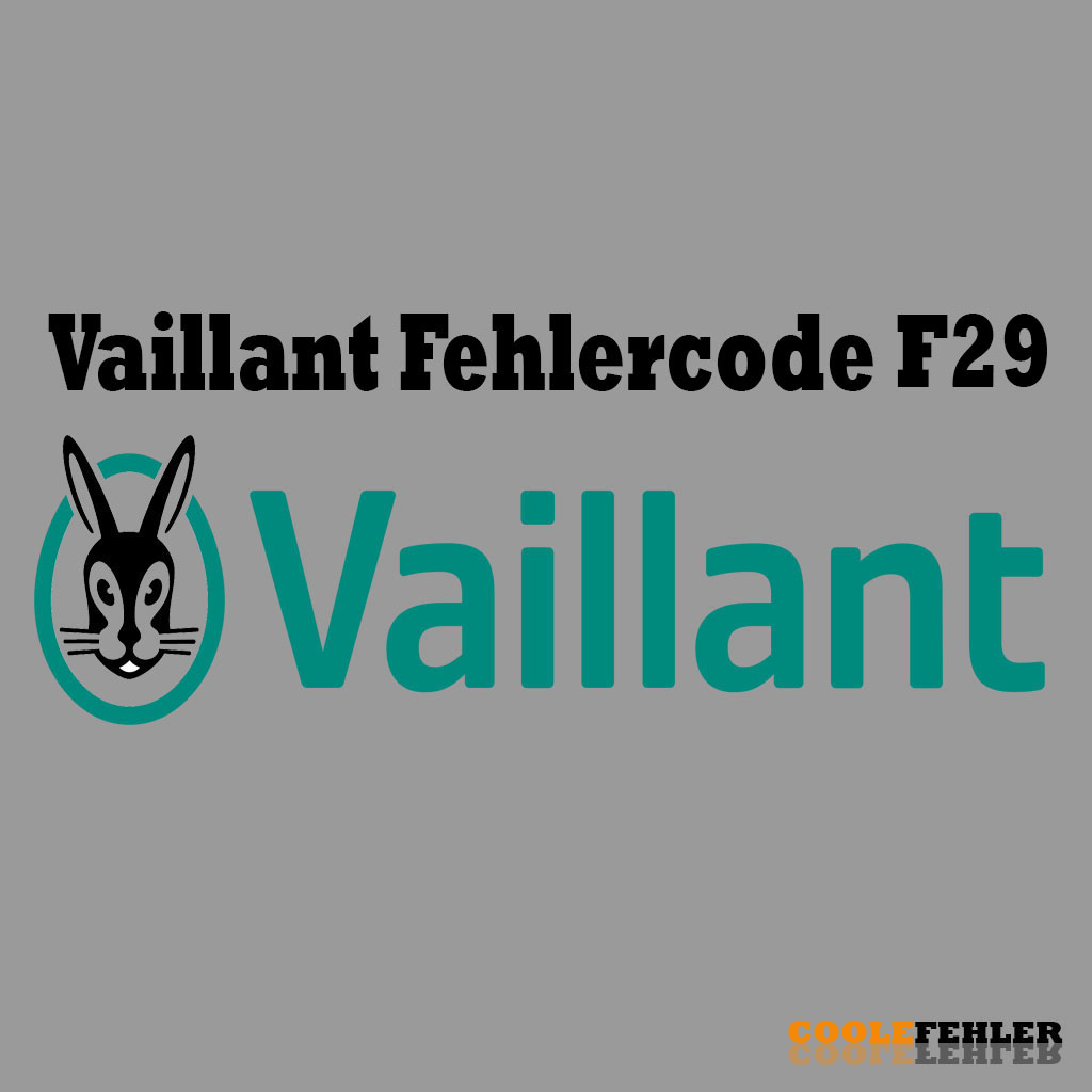 Vaillant Fehlercode F29 – Problemlösung