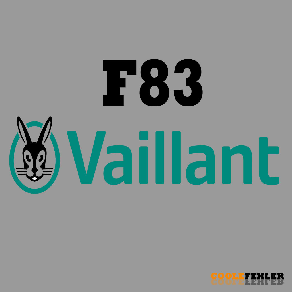 Vaillant Fehlercode F83 – Problemlösung