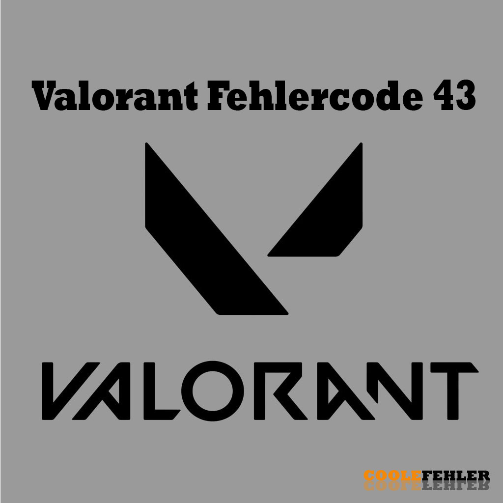 Valorant Fehlercode 43 – Problemlösung