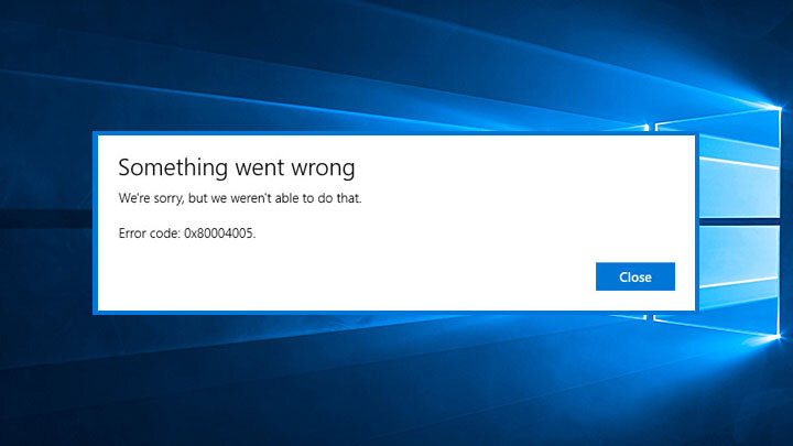 Windows Fehlercode 0x80004005 – Wie man es behebt