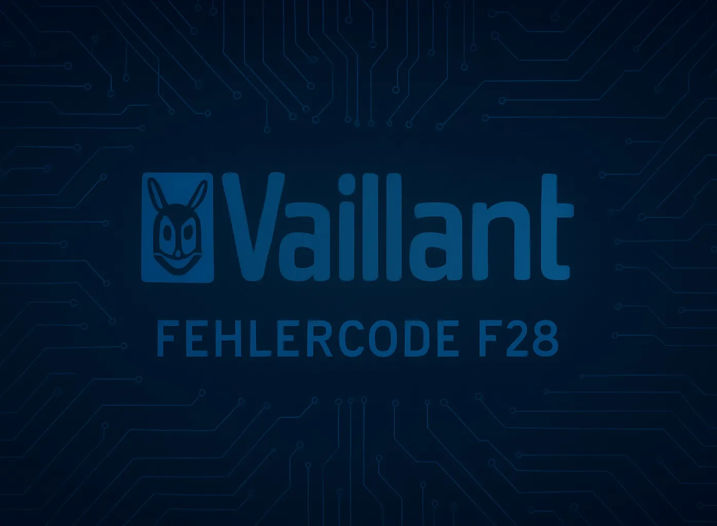 Vaillant Fehlercode F28 – Wie man es repariert?